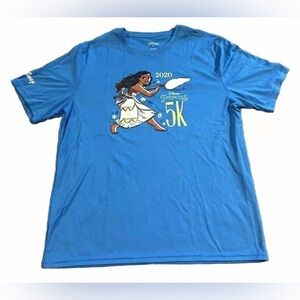 Disney Run Princess Moana 5k 2020 Men’s Marathon Finisher T Shirt Medium